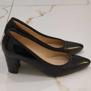Jon Joseph Made In Spain 5.5 Black Patent Pointed-Toe Women's Pumps